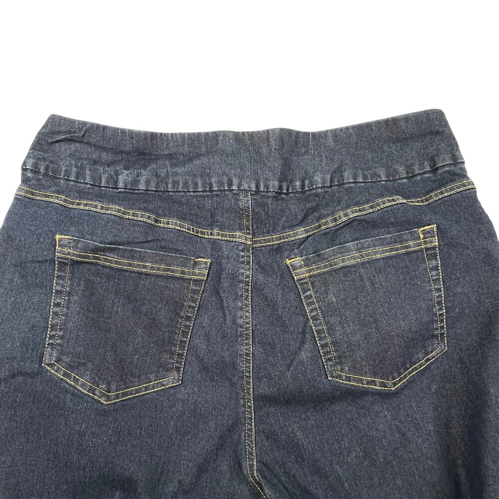 WOMAN WITHIN Pull On Jeans Womens 20W Tall Dark Wash Stretch Denim Pants - Picture 4 of 9